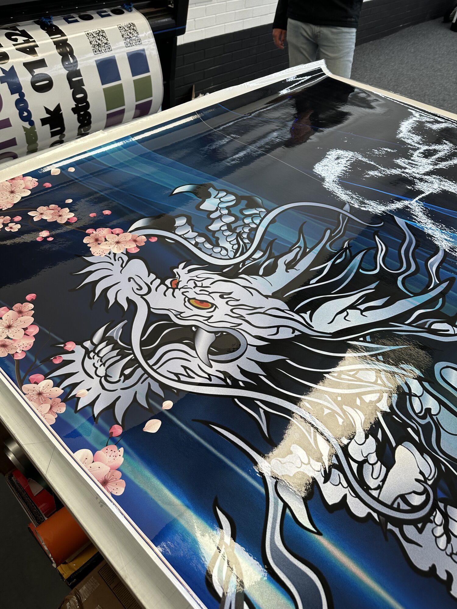 Inside a fully custom illustrated wrap