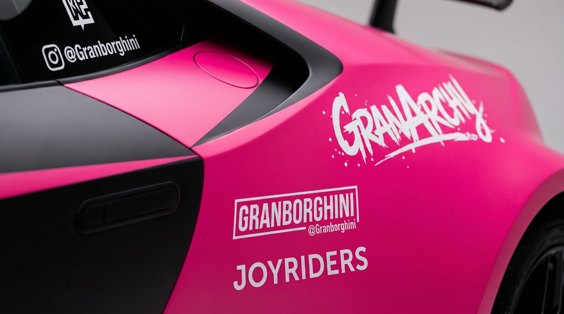 Custom colour-change wrap with hand-painted graphics